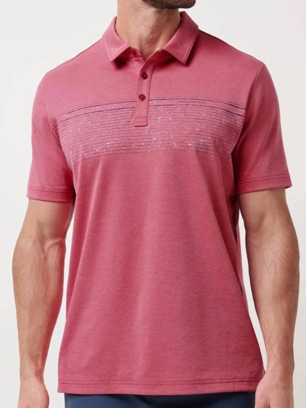 NWT Travis Mathew Men's Polo in Rose Wine